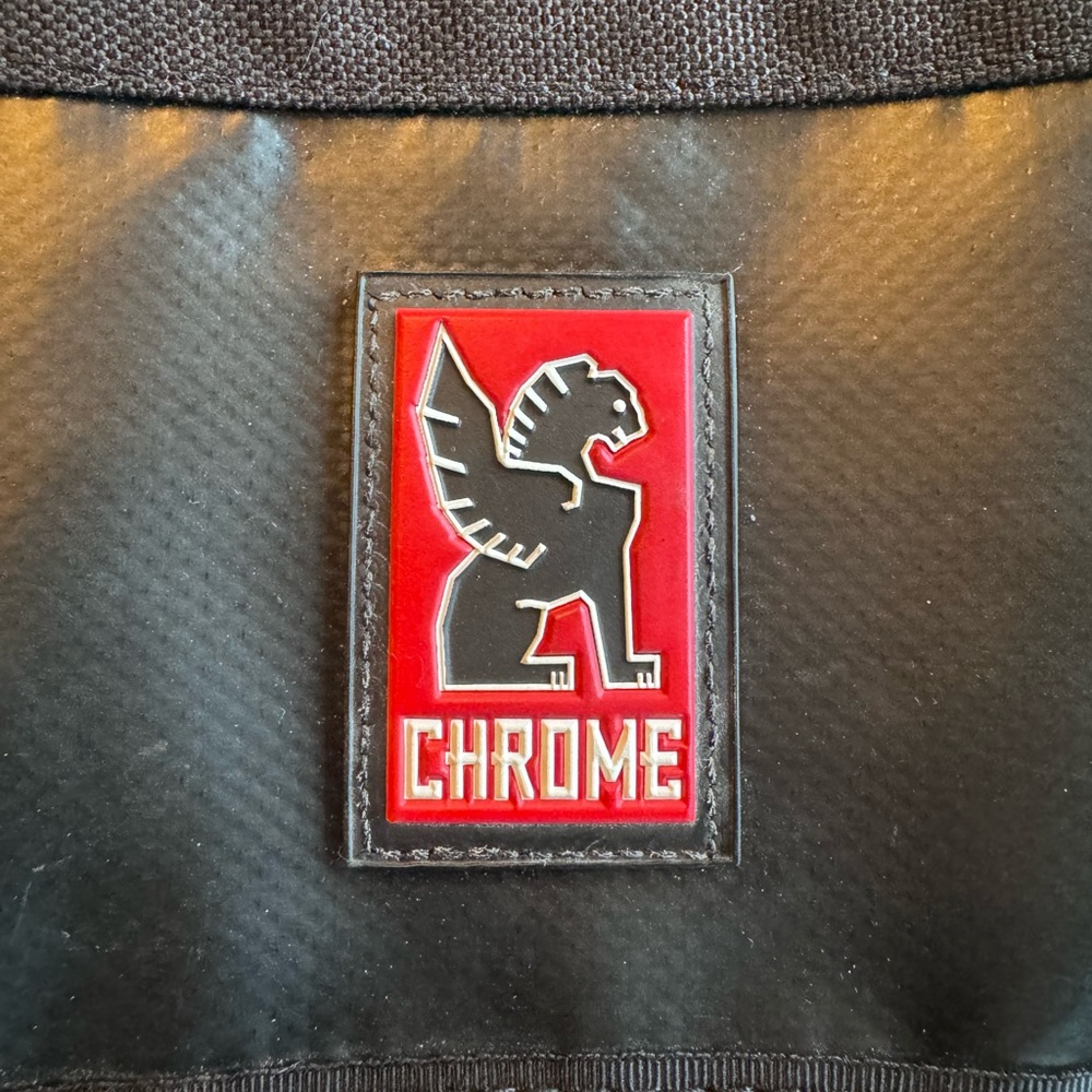 CHROME messenger bag. Black. Used once, nearly perfect condition.